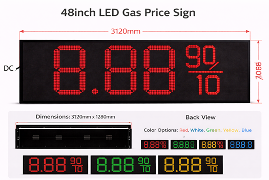gas price signs48 Inch Large Format LED Display